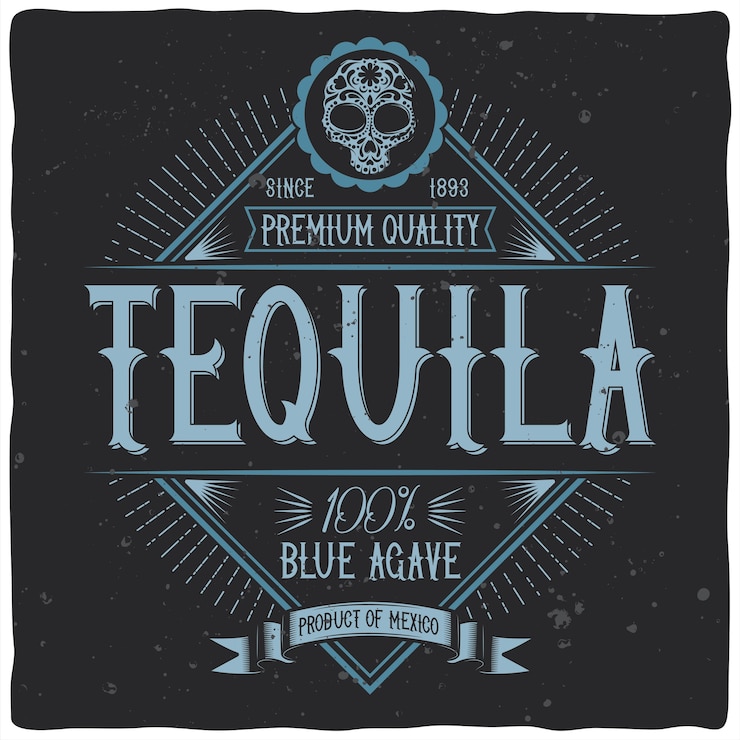 Free Vector tquila typeface