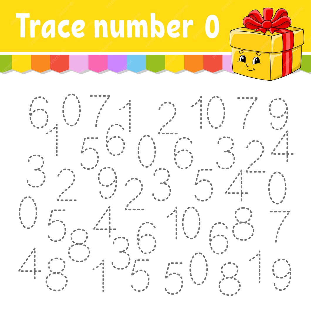Premium vector trace number illustration