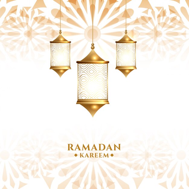 Dreidimensionale Retro Muster Ramadan Lampe, Dreidimensionale Eid Mubarak Ramadan  Lampe Weiß Transparent, Eid Ramadan Laterne 3d Goldene Ramadhan Kareem  Islamische Lampe, Eid Mubarak Ramadan Kareem Islamischer Muslimischer  Feiertagshintergrund Mit