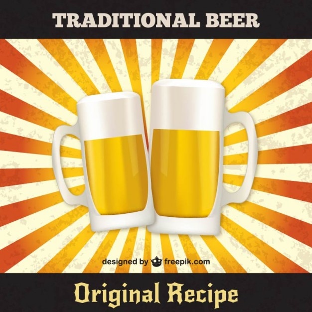 Traditional beer vector