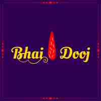 Free vector traditional bhai dooj tilak  purple background