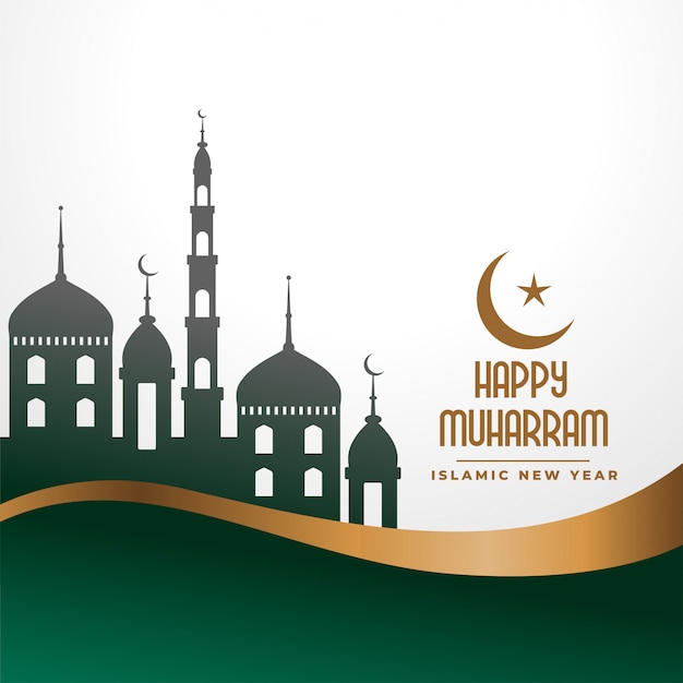 Traditional festival of happy muharram background