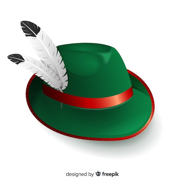 Free vector traditional german hat