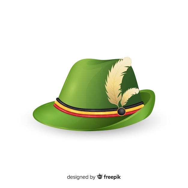 Free vector traditional german hat