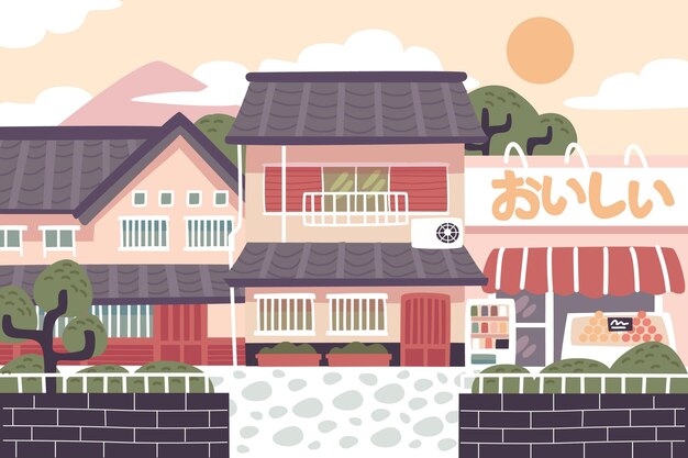Traditional japan street