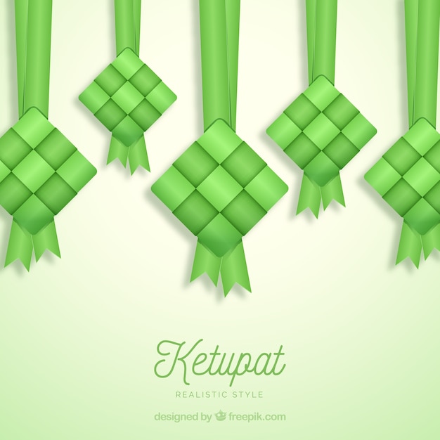 Traditional ketupat background