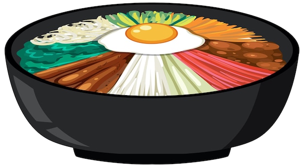 Free vector traditional korean food vector