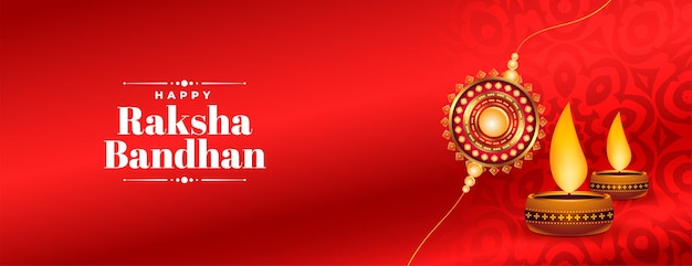 Free vector traditional raksha bandhan festival decorated background