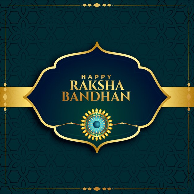 Traditional raksha bandhan indian festival card design