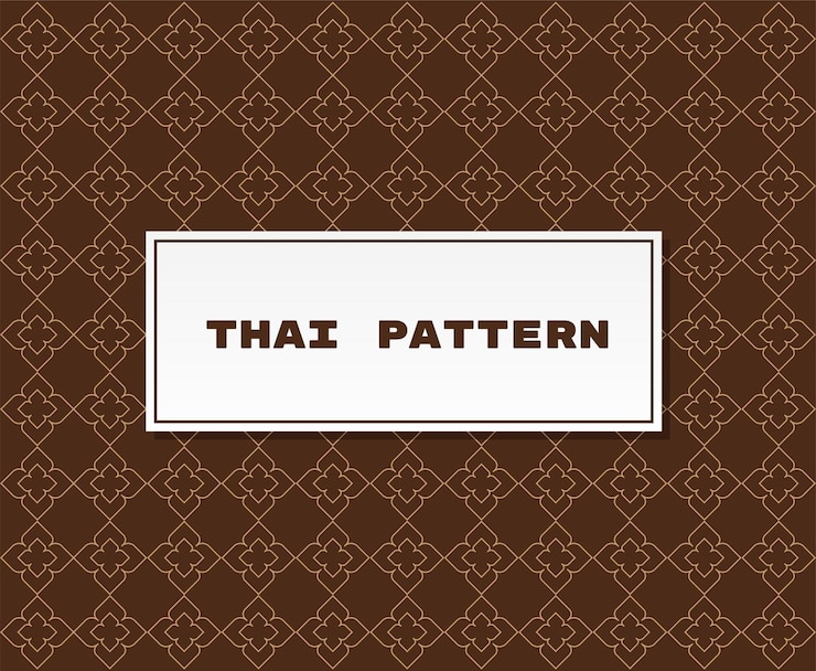 Free Vector traditional thai pattern illustration