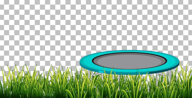 Trampoline on transparent background