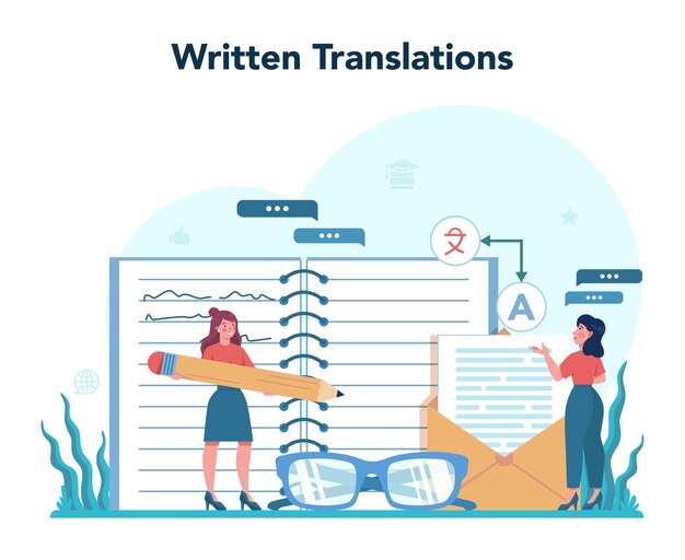 言語翻訳者イラスト 無料のベクター 言語翻訳者イラスト 無料のベクター