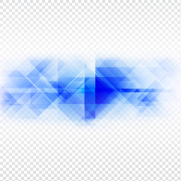 Бесплатное векторное изображение Абстрактный синий дизайн полигона на фоне transprent