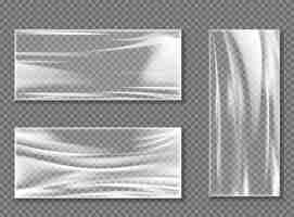 Free vector transparent cellophane stretch film for wrapping