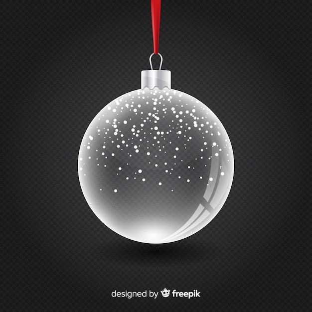 Transparent crystal christmass ball