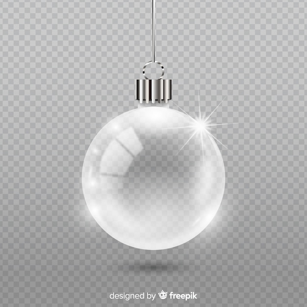 Transparent crystal christmass ball