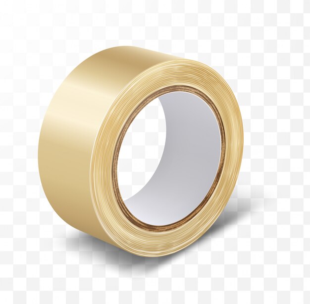 Transparent duct roll adhesive tape