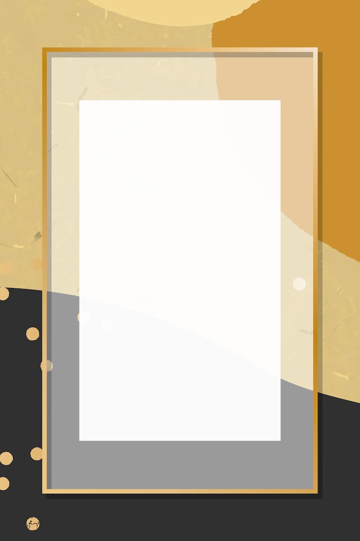 Free Vector transparent frame on memphis pattern background