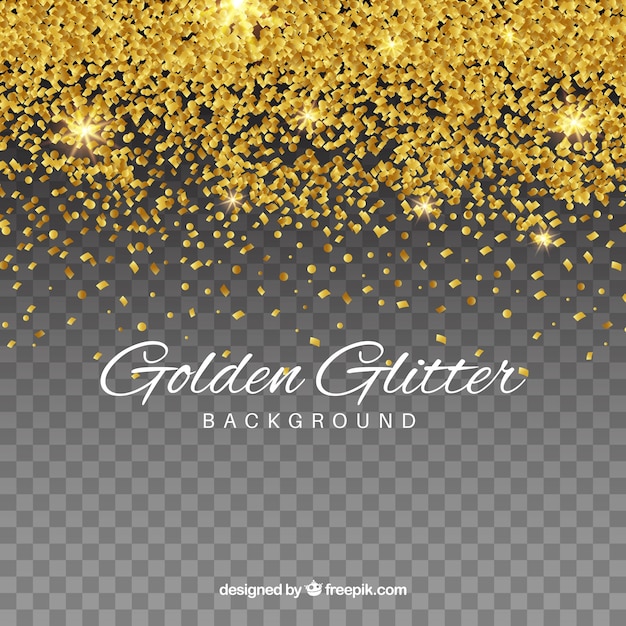 Free vector transparent glitter background