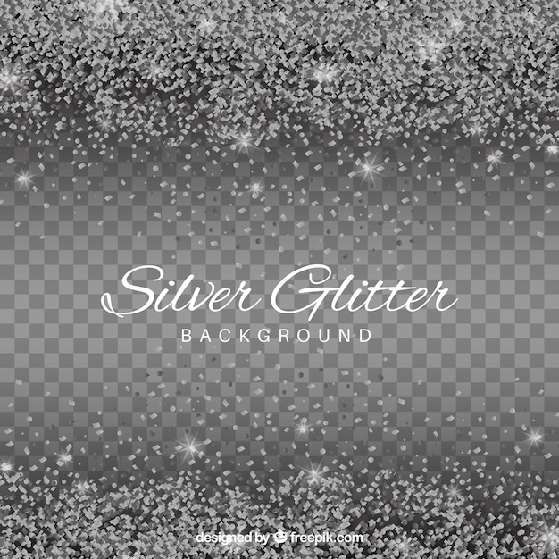 Vettore gratuito sfondo glitter trasparente