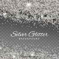 Free vector transparent glitter background