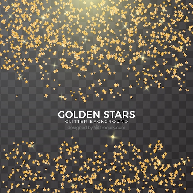 Free vector transparent glitter background