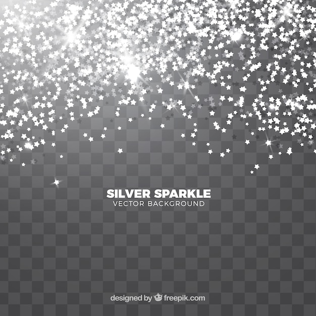 Silver glitter background Royalty Free Vector Image