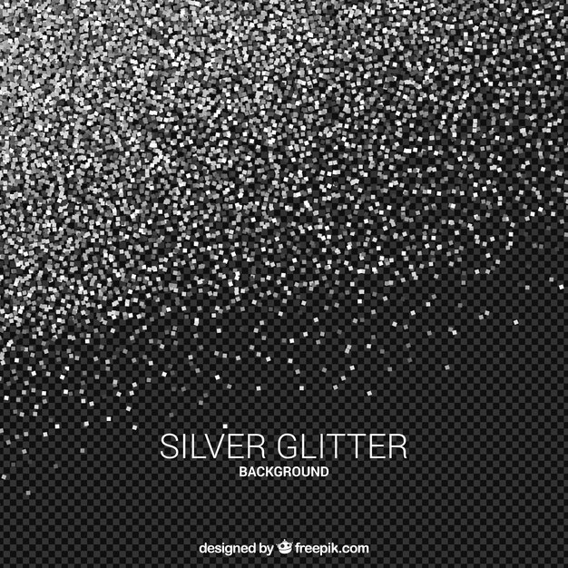 Transparent glitter background