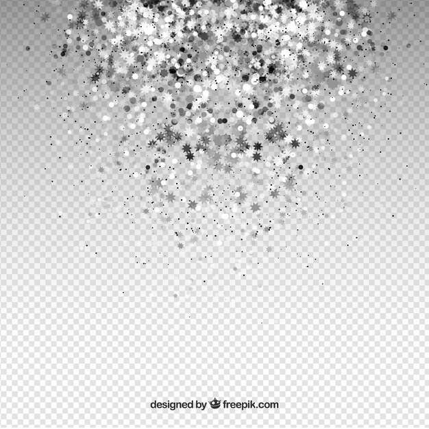 Transparent glitter background