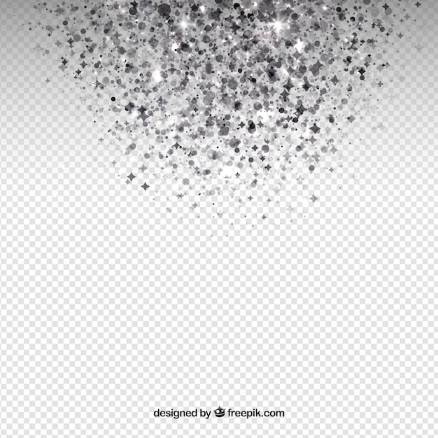 Transparent glitter background