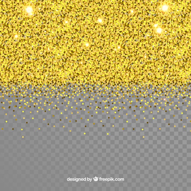 Transparent glitter background