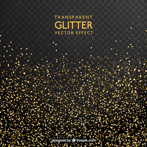 Transparent glitter background