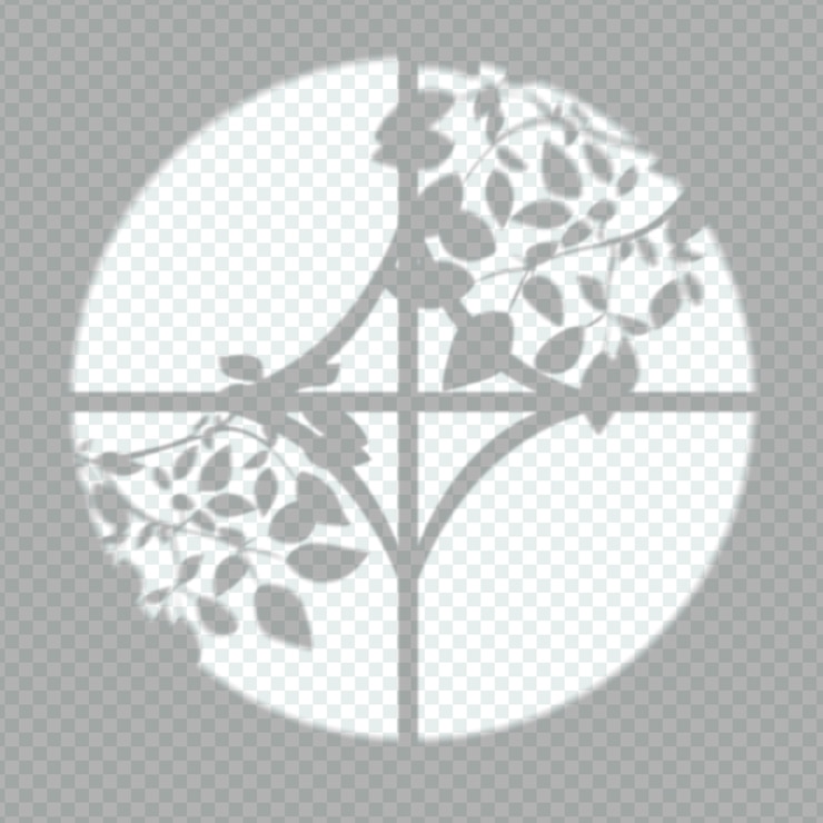 Free Vector transparent plants shadows overlay effect