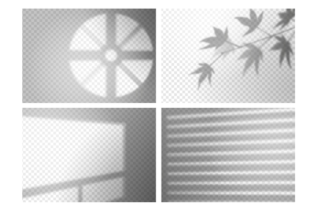 Бесплатное векторное изображение Прозрачные тени накладывают эффект детали