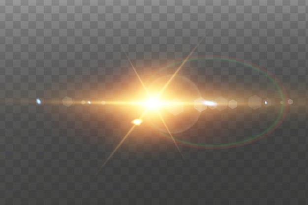 Transparent sunlight special lens flare light effect