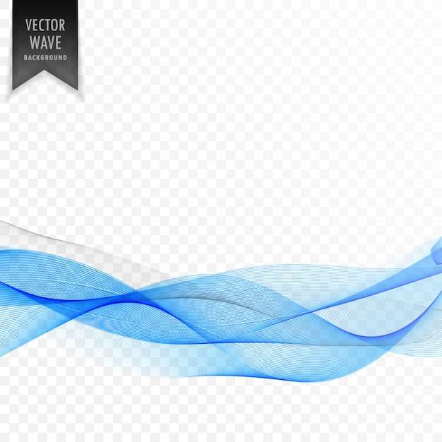 Free vector transparent vector wave background design