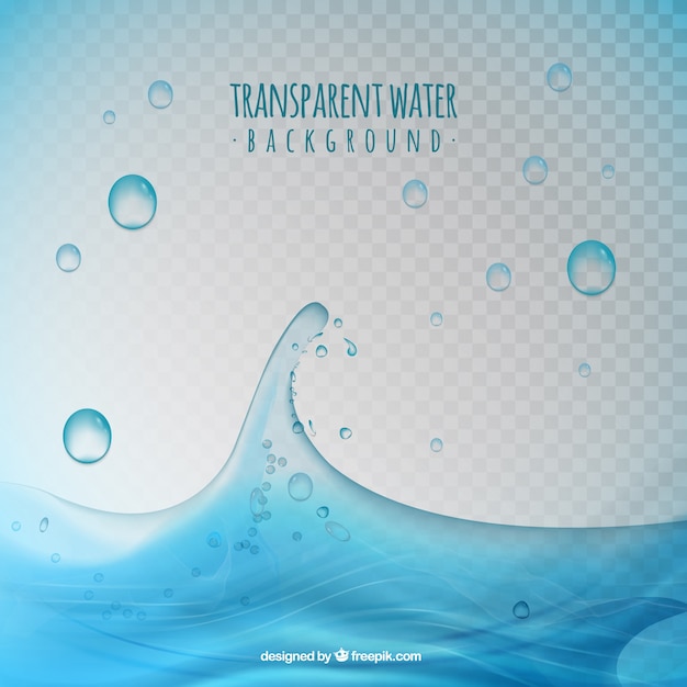 Free vector transparent water droplet background