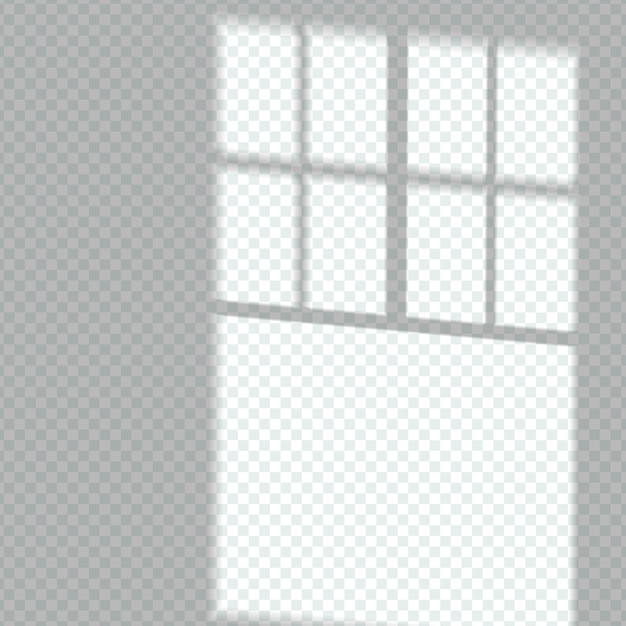 Transparent window shadow overlay effect