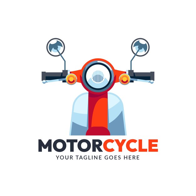 transport flat vintage motorcycle logo