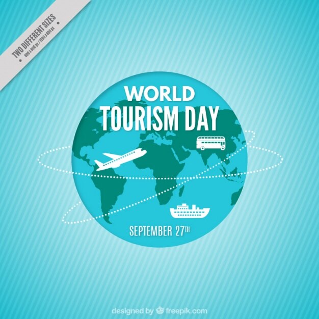 Free Vector transport icons with earth background