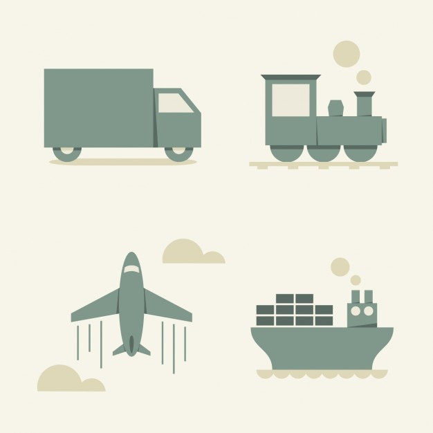 Free vector transport vehicles collection