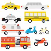 Free vector transport vehicles design