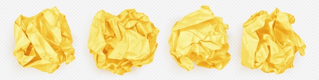 Free vector trash garbage of crumpled paper balls