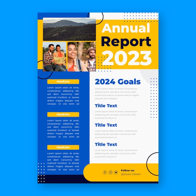 Travel agency annual report template