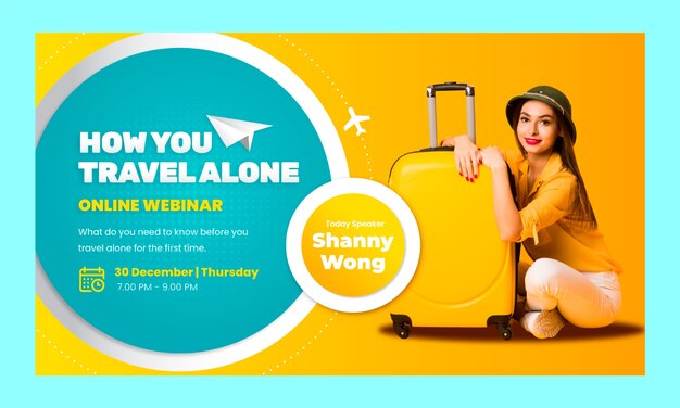 travel agency business webinar template