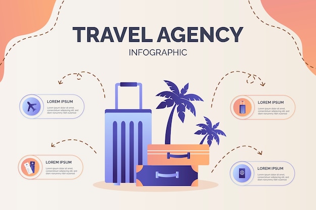 Travel agency template design