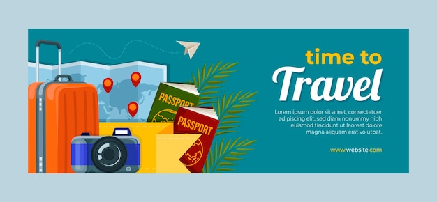 Travel agency template design