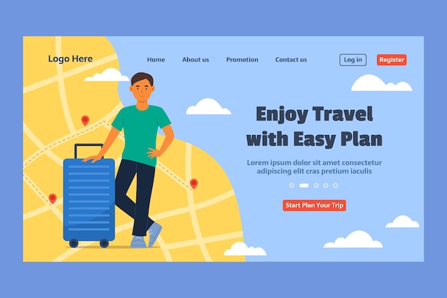 Travel agency template design