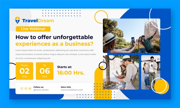 travel agency webinar template