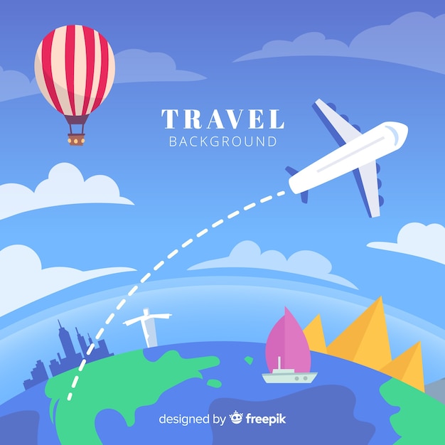 Free vector travel background